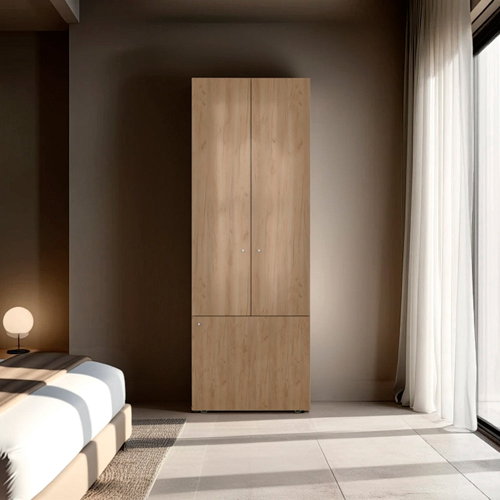 Soham Closet System Duo, Bedroom, Macadamia
