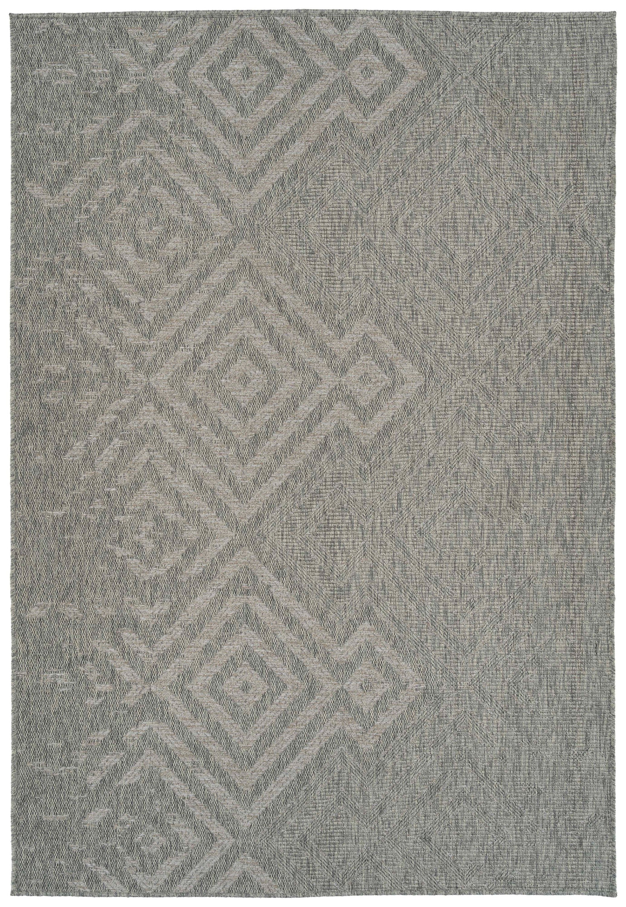 Modern, Transitional, Geometric, Southwestern, Textured High-Low Cut & Loop 2' x 3' Rectangle Throw Rug
