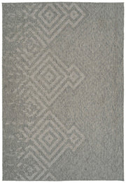 Modern, Transitional, Geometric, Southwestern, Textured High-Low Cut & Loop 5'3' x 7'6' Rectangle Area Rug