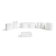 White Natural Marble Bathroom Accessories Set, Natural Stone