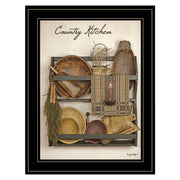'Country Kitchen' By Susie Boyer, Ready to Hang Framed Print, Black Frame