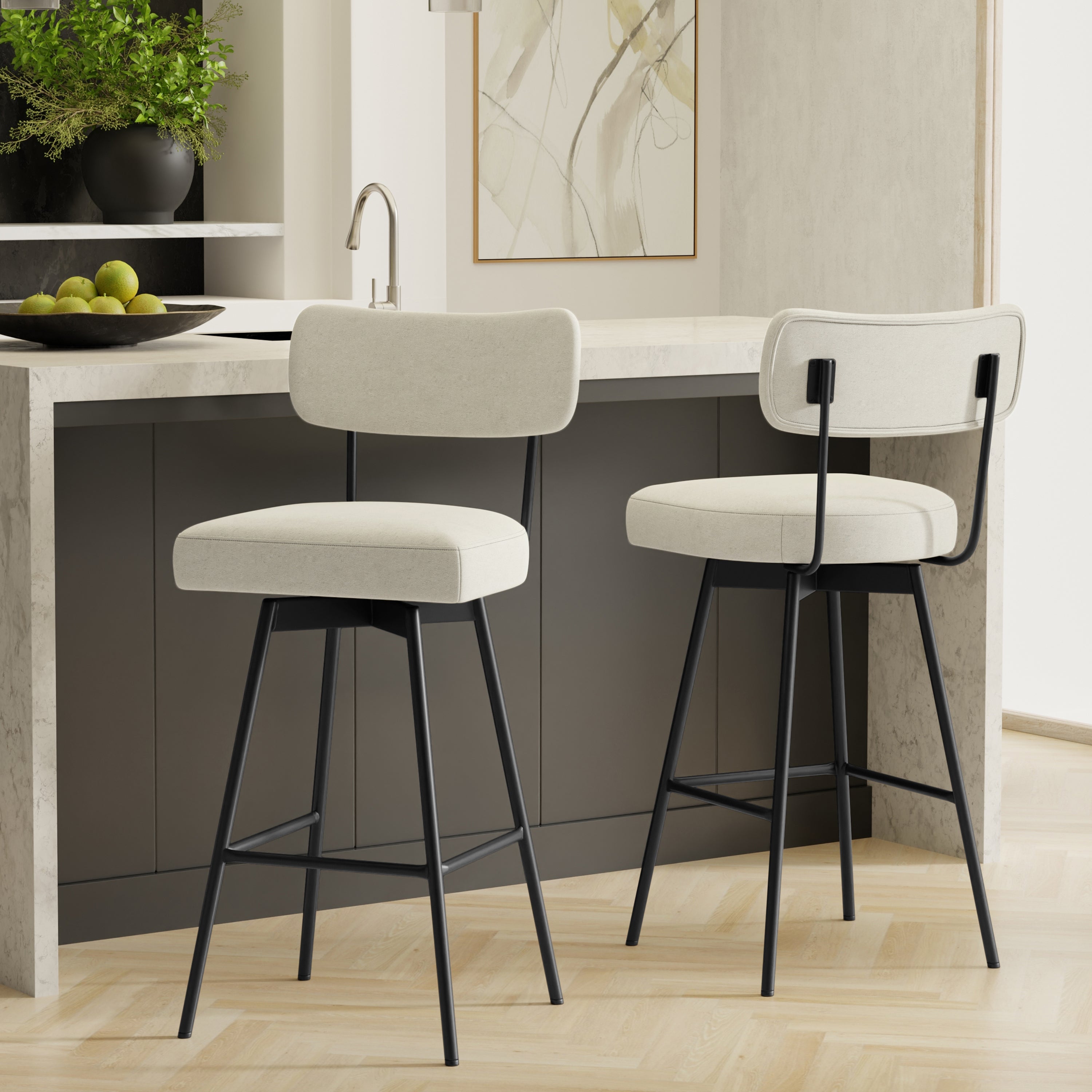 Giselle Swivel Counter Height Stool (Set of 2)