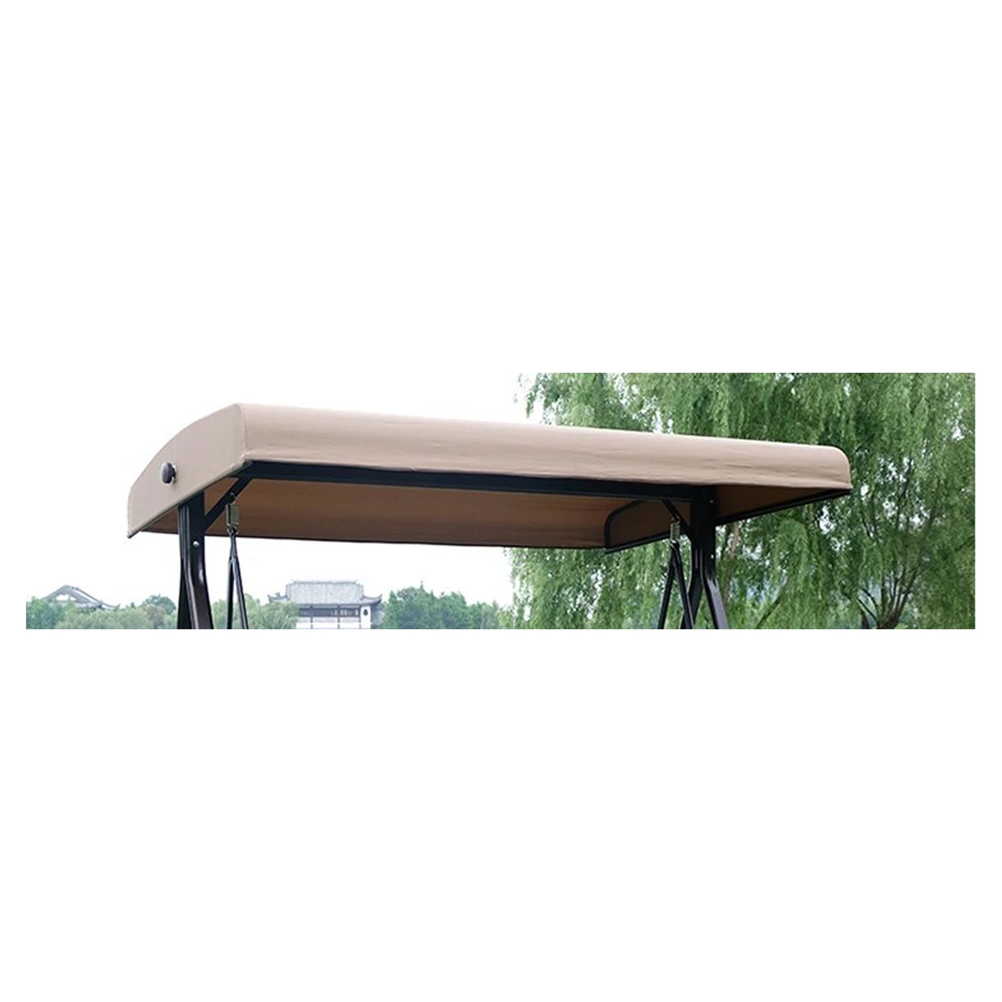 Garden swing chair top cover only,Replacement Canopy Top for GT Porch Swing Model #GCS00229C (Not Fit Any Other Swing) Beige