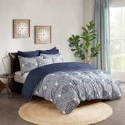King/Cal King Cotton Jacquard Duvet Cover Set