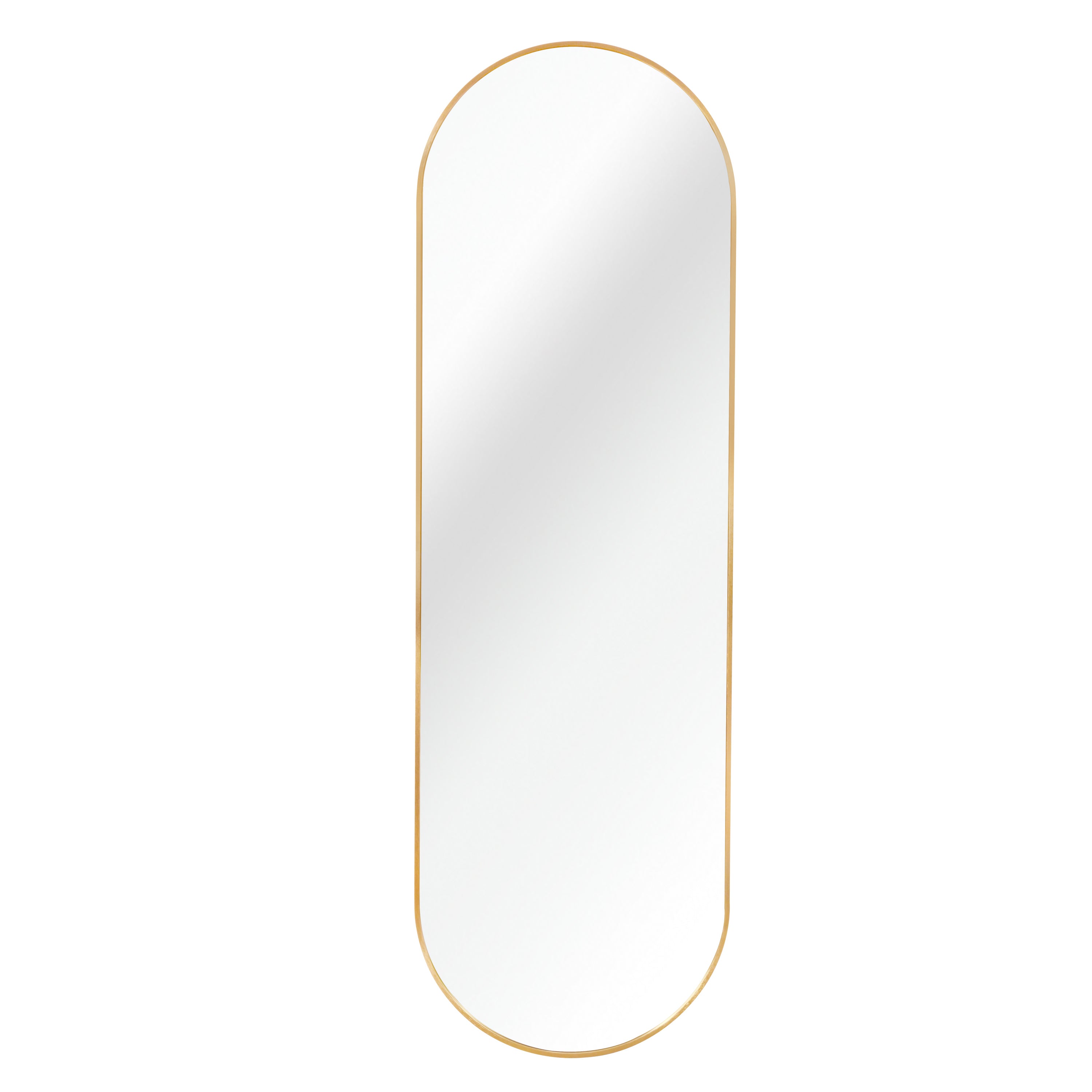 Gold 63 x 20IN Pill Shaped Full Lenghth Mirror or Bathroom mirror