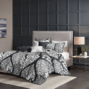 Full/Queen 6 Piece Printed Duvet Cover Set