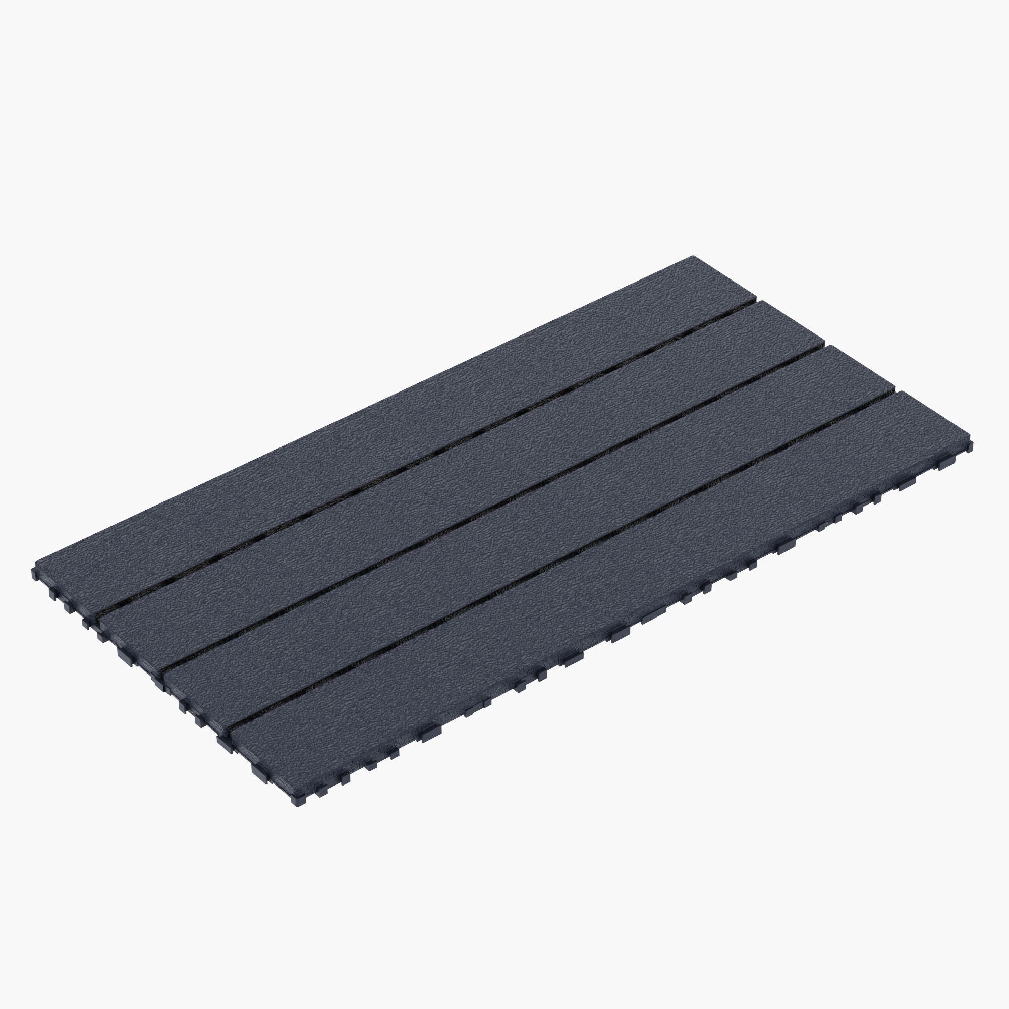 DIY Module Interlocking Decking Tiles Floor Tile for Porch Poolside Outdoor and Indoor Balcony Backyard, Dark Gray
