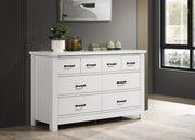 Cassini 51' White 6-Drawer Dresser