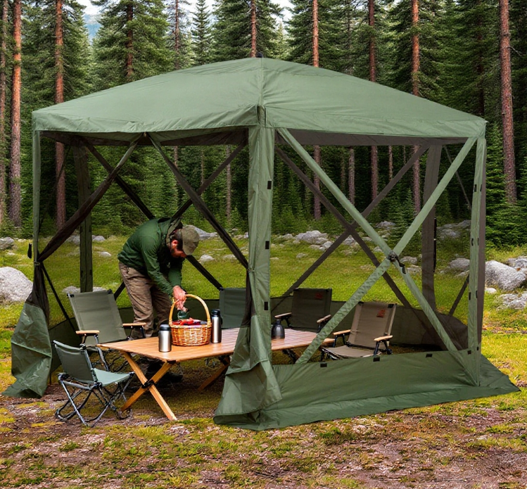 Hexagon Pop Up Party Tent Gazebo