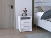 Greter 24'  Two-Drawer Night Stand  With open shelf