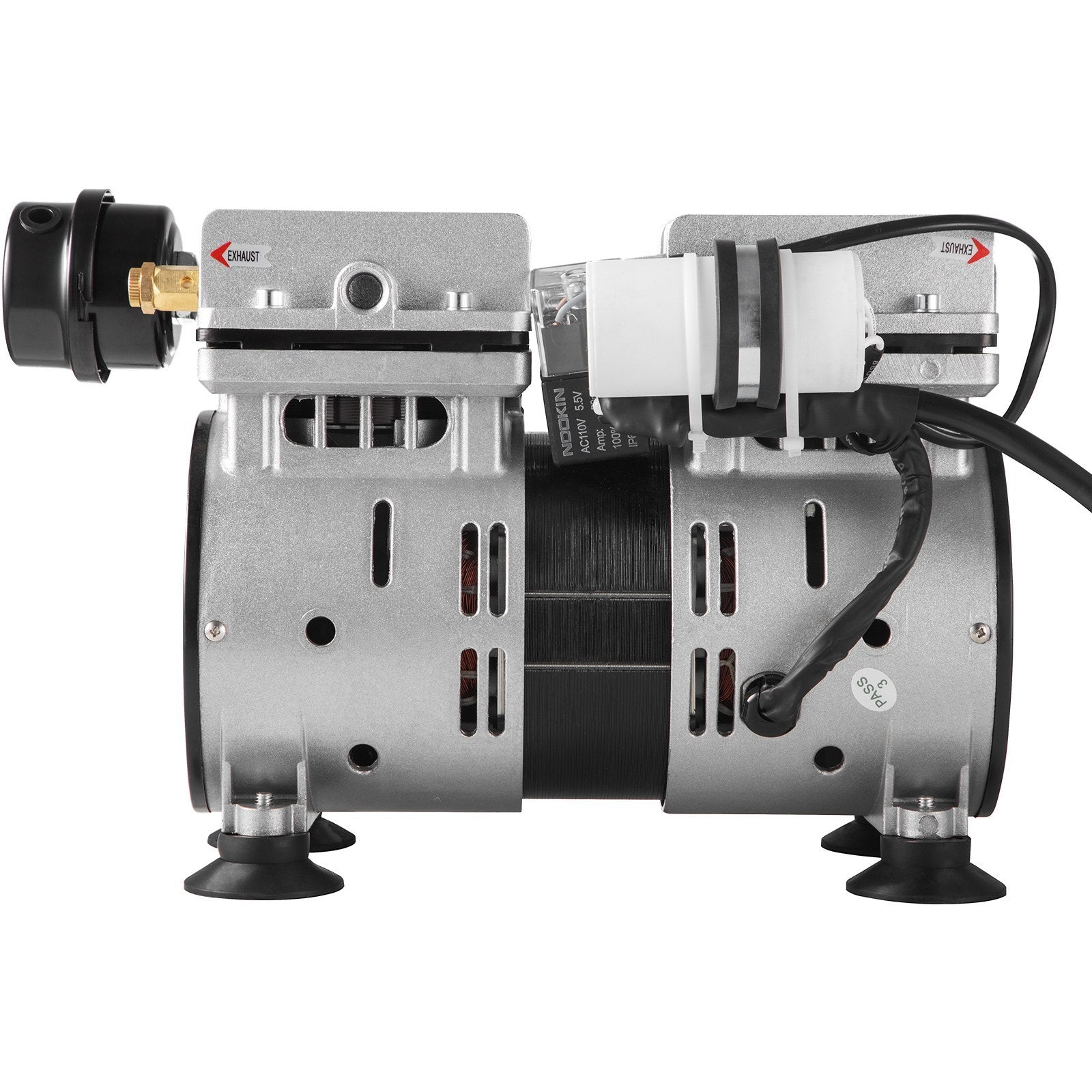 Pond Aerator, 550W Power, 5.2CFM for Up to 3 Acre 50' Lake, Pond Aeration Kit Includes 3/4 HP Compressor & 2 100' Weighted Tubings & 2 Diffusers