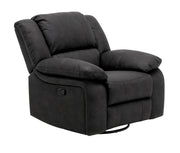 Black Swivel Gliding Recliner