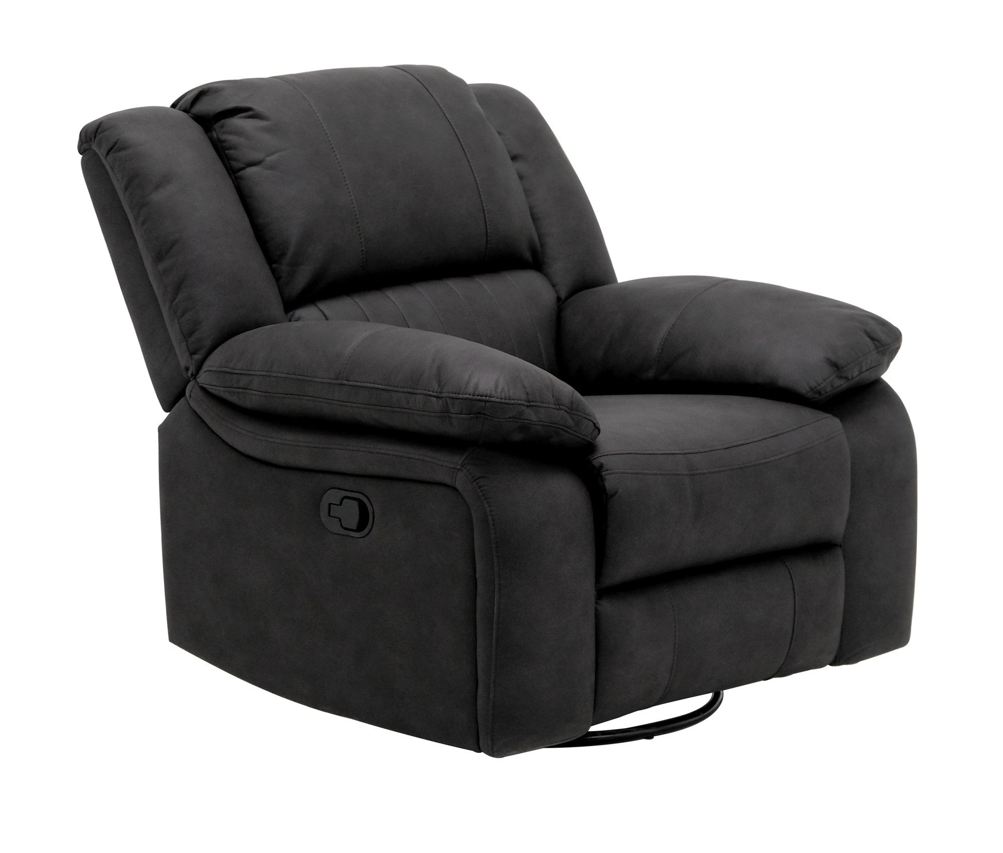 Black Swivel Gliding Recliner
