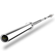 Barbell Bar for 2' Olympic Plates, Home Gym Weightlifting Bar 4Ft Solid Chrome Weight Bar 5Ft Fitness Training Curl Barbell 7.2Ft