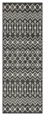 Sunshine GC_HAR2020 Anthracite 2 ft. 7 in. x 7 ft. 3 in. Indoor/Outdoor Area Rug