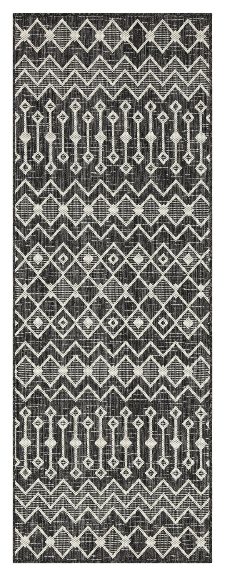 Sunshine GC_HAR2020 Anthracite 2 ft. 7 in. x 7 ft. 3 in. Indoor/Outdoor Area Rug