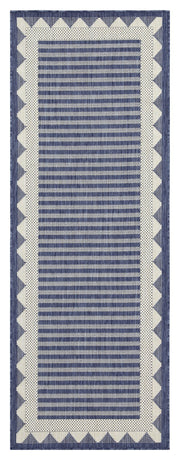 Sunshine GC_HAR2013 Blue 2 ft. 7 in. x 7 ft. 3 in. Indoor/Outdoor Area Rug