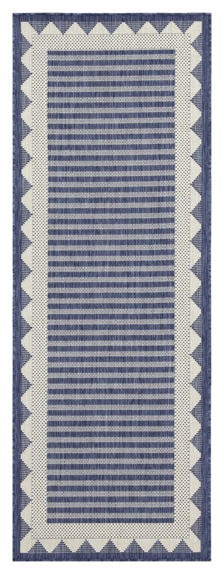 Sunshine GC_HAR2013 Blue 2 ft. 7 in. x 7 ft. 3 in. Indoor/Outdoor Area Rug