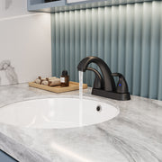 Bothwa Home 5.45' CUPC Certified 2-handle Bathroom Sink Faucet (Matt Black Finish)