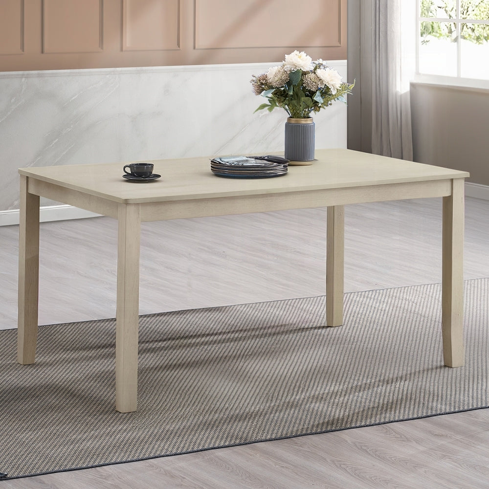 Antique Gray Finish Beautiful Dining Table 1pc Wooden Furniture, Contemporary Formal