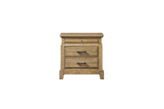 2 Drawer Nightstand w/ Tray - Caramel Finish