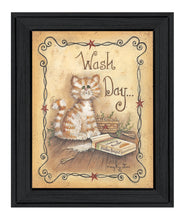 'Wash Day' by Mary Ann June, Ready to Hang Framed Print, Black Frame