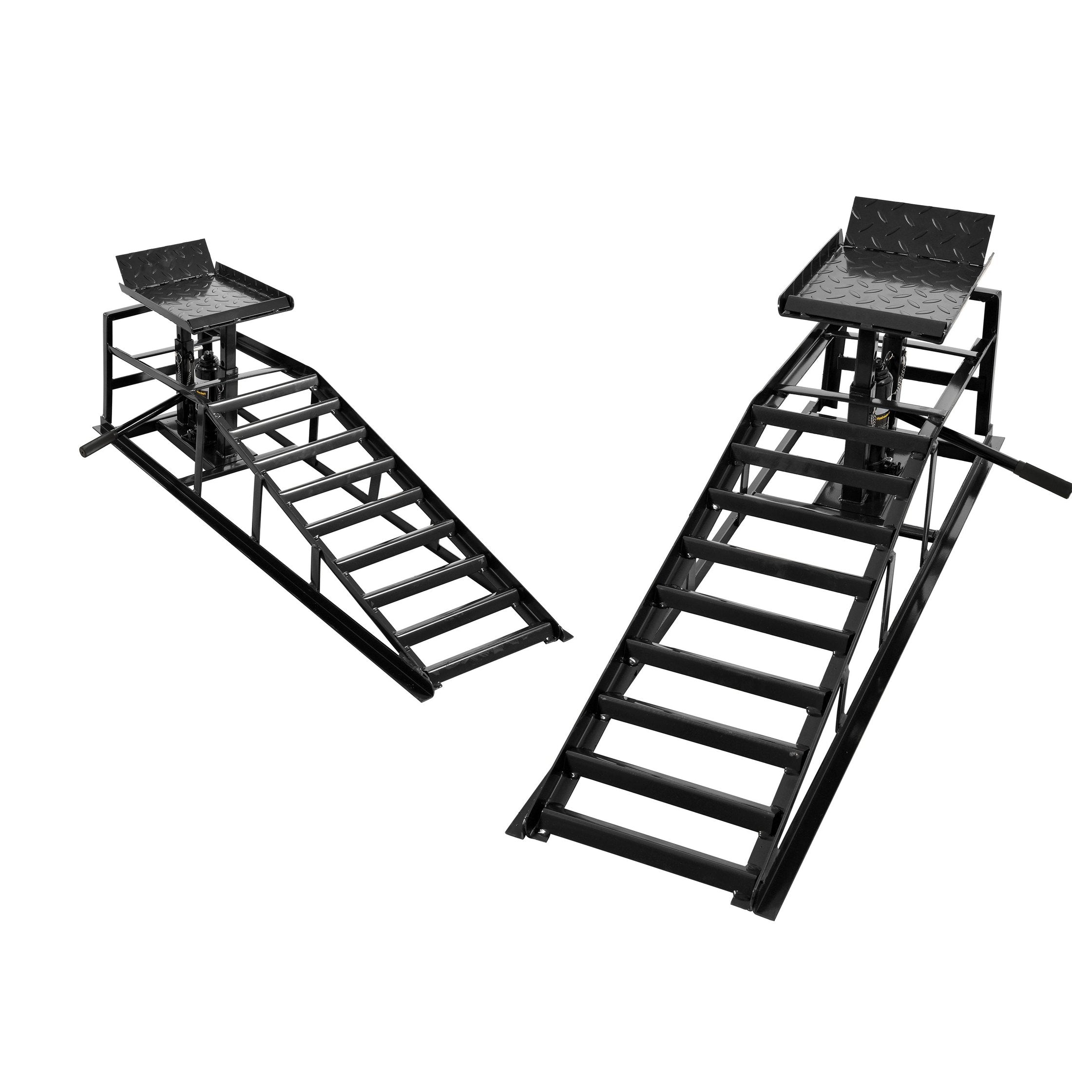 SuxiDi Heavy-Duty 5 Ton Auto Car Truck Service Ramps Lifts, Black Iron Hydraulic Automotive Lift, 45 Inch Length