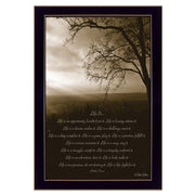 'Life is' By Dee Dee, Printed Wall Art, Ready To Hang Framed Poster, Black Frame