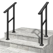Hand Rails for Outdoor Steps, 1-2 Step Handrail 2 Pack