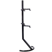 Indoor Bike Rack Stand for 1-2 Bicycles with Adjustable Arms in Black Steel