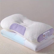 YBZ 3D Knitted Cotton Massage Pillow-Purple(1pack)