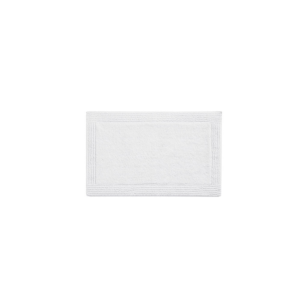 100% Cotton Tufted 3000 GSM Reversible Bath Rug White 21x34'