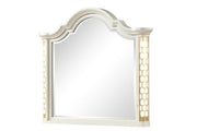 Jasmine Mirror with side LED lightning made with Wood in Beige(INCLUDES ONLY MIRROR) same as 659436010604 (CA inventory)