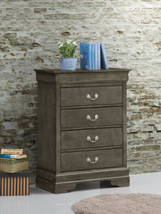Elegant Gray Traditional Storage Chest