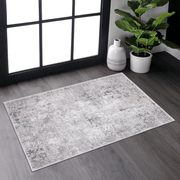 LOOM & LUXE Collection 2X3 Grey/Multi/Abstract Non-Shedding Living Room Bedroom Dining Home Office Stylish and Stain Resistant Area Rug