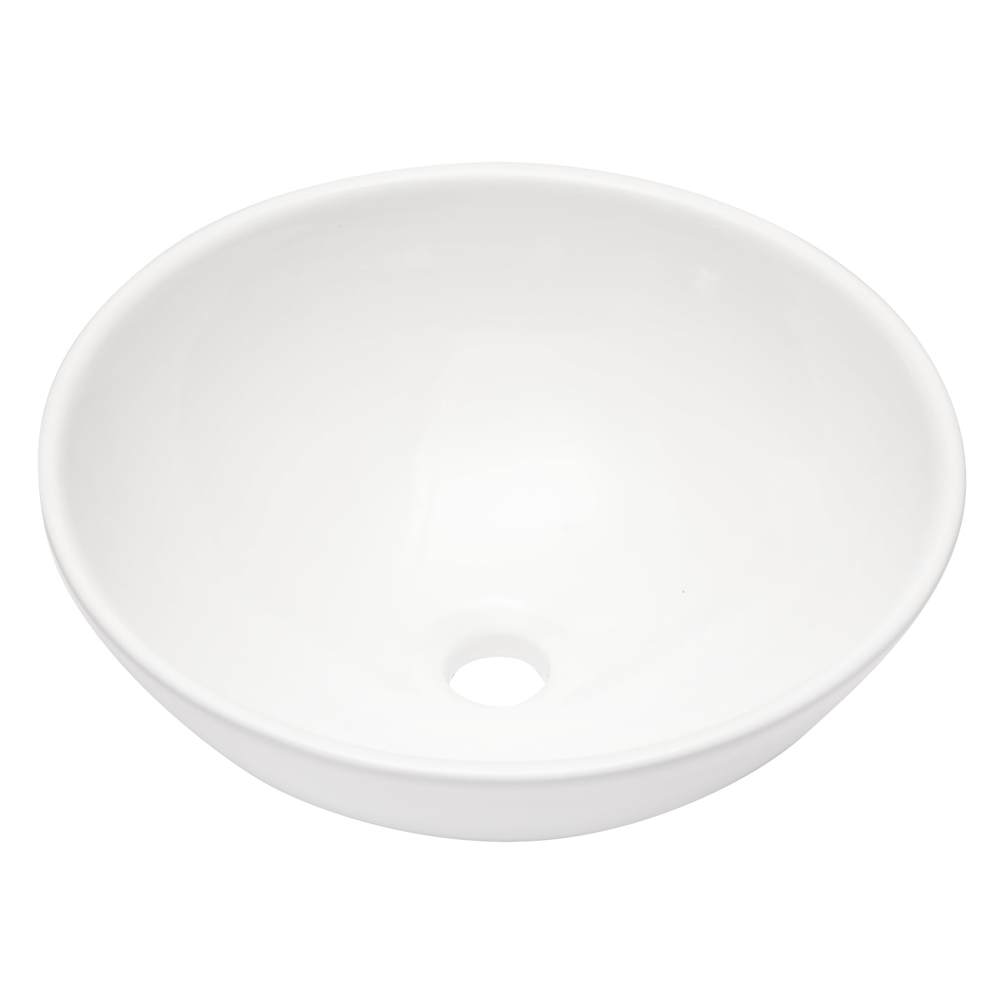 Modern European 16'x16' White Ceramic Vessel Bathroom Sink with Easy Installation