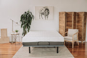 Omne Sleep 8' Gel Memory Foam Mattress Queen in White/Dark Gray