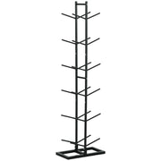 Soozier Ball Storage Rack, Vertical Basketball Rack, Steel Ball Holder Organizer for Gym Garage Classroom, 12-Ball Capacity