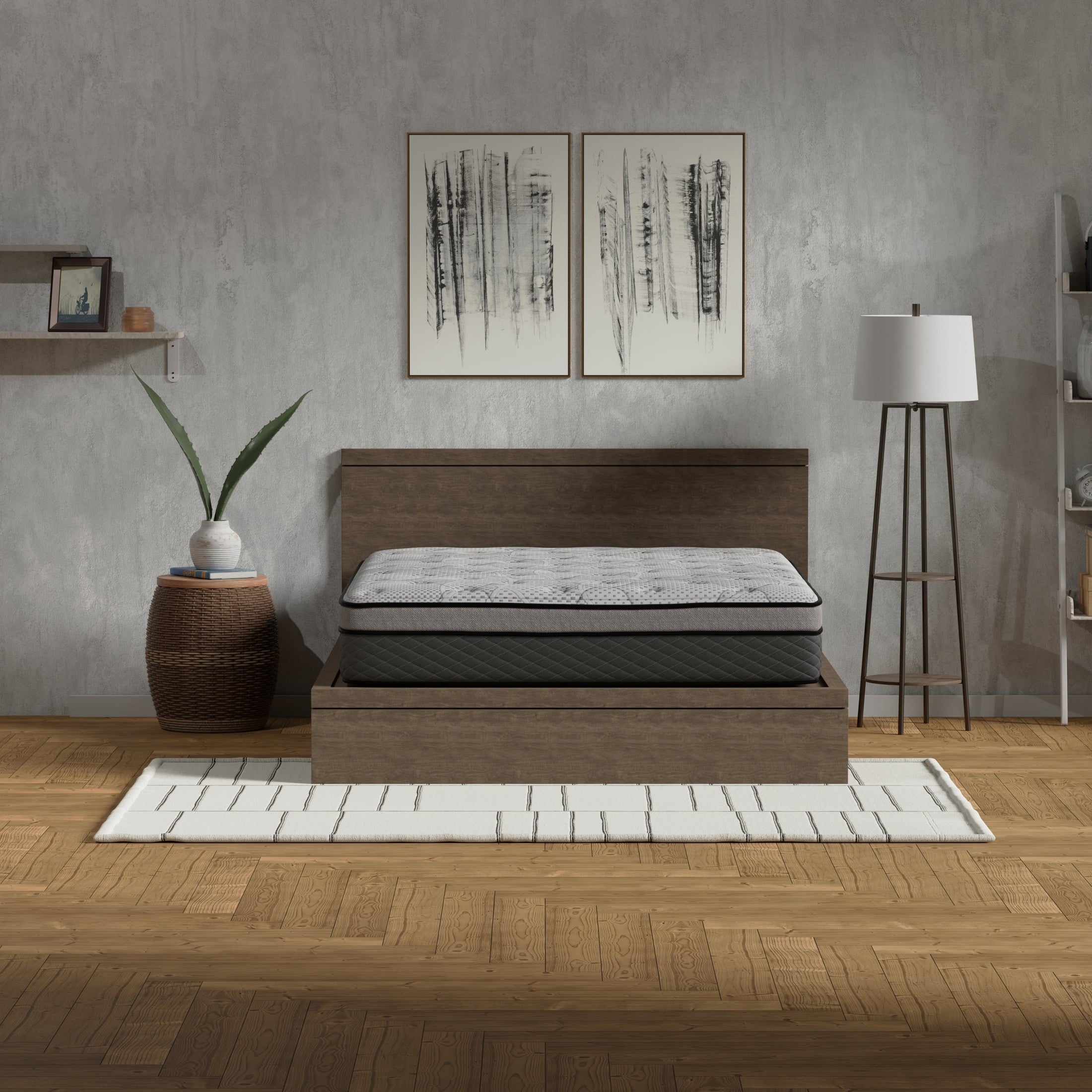 Hybrid 12 Inch Medium Firm Full Mattress with Pocketed Coils