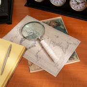 Magnifying Glass with White Resin Handle