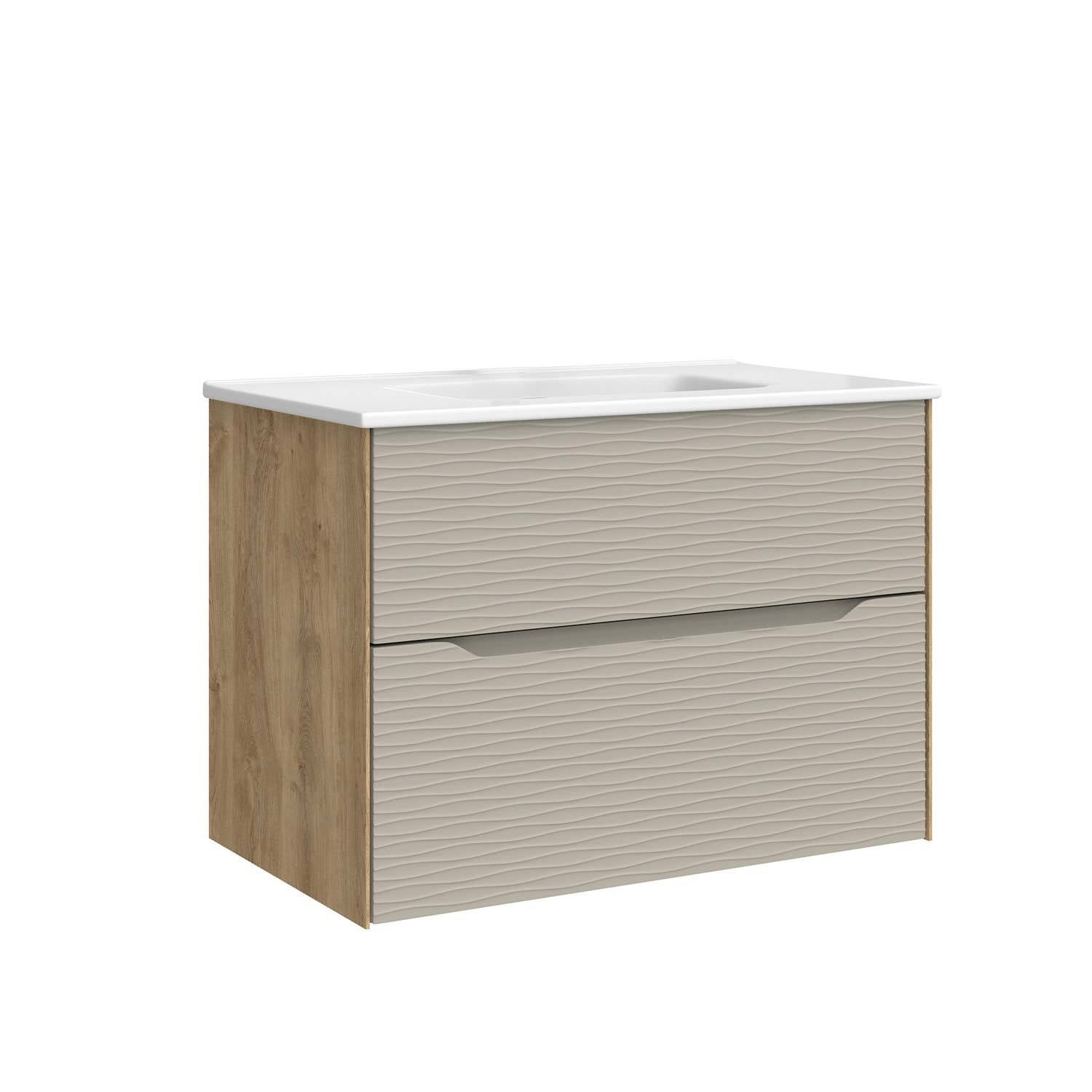 DAX Sahara Vanity Cabinet 32 Oak / Matt Mink w/ Onix Basin