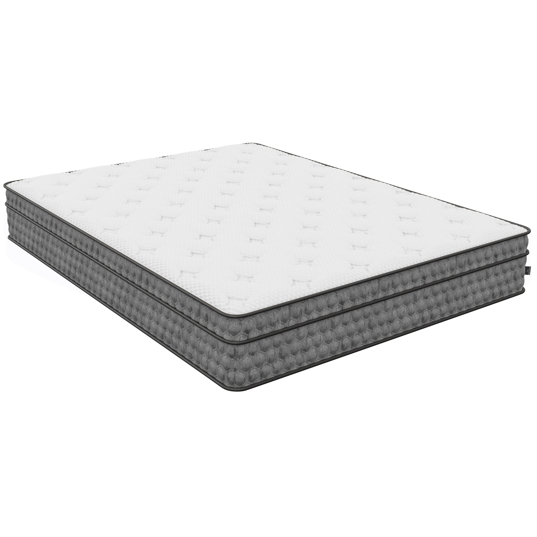 Diamond Zen Cool Gel Conforming Memory Foam Hybrid with Luxurious Euro-Top 11' Medium Feel, Greenguard Gold Certified, Made in the USA (Queen)