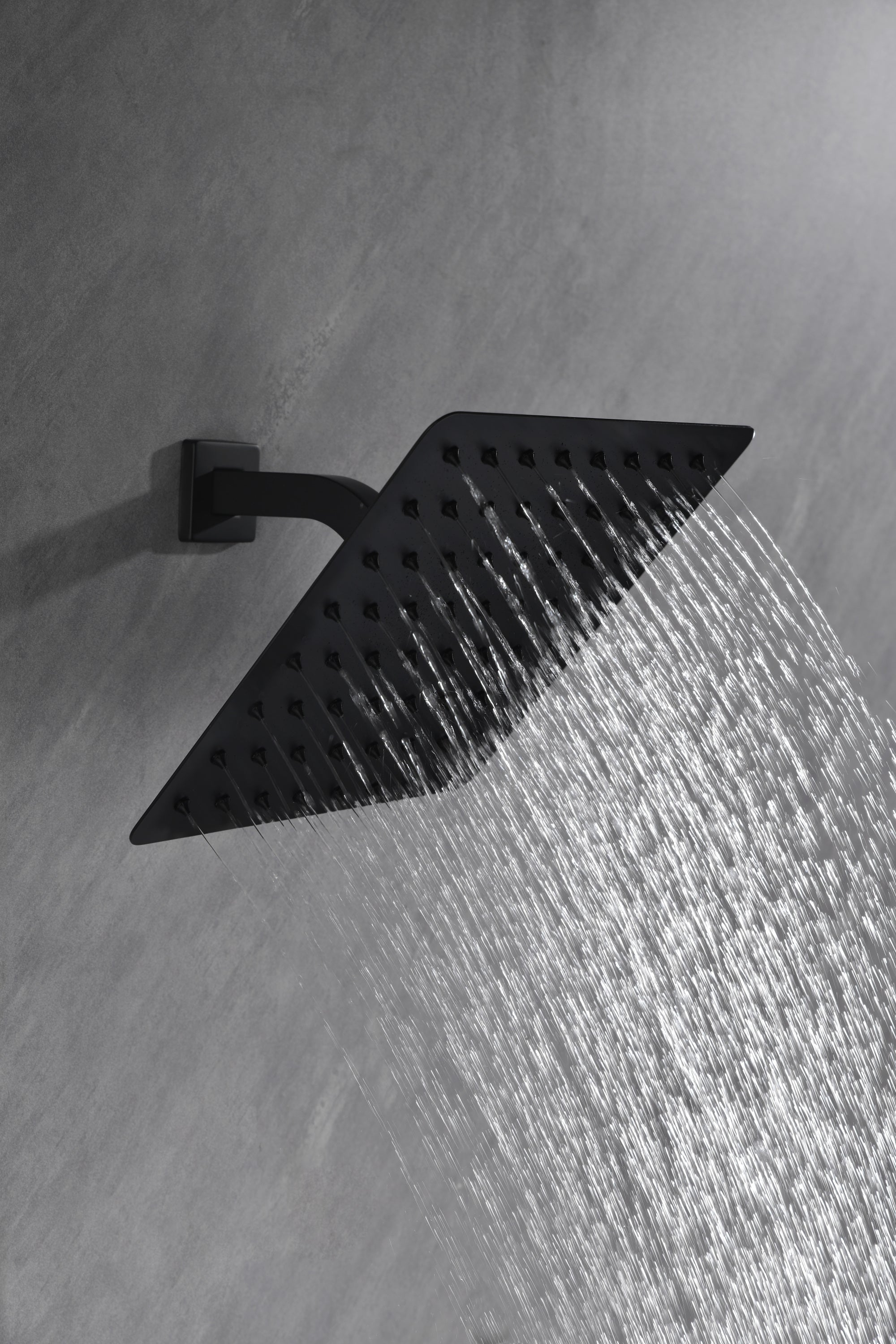 High Pressure Rain Shower Head, Ultra-Thin Showerhead 304 Stainless Steel Waterfall Shower with Self-Clean Nozzles, Full Body Covering