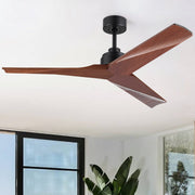52'  Lowe Profile Black Ceiling Fan without Light