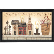 'Faith Hope and Love' By Linda Spivey, Printed Wall Art, Ready To Hang Framed Poster, Black Frame