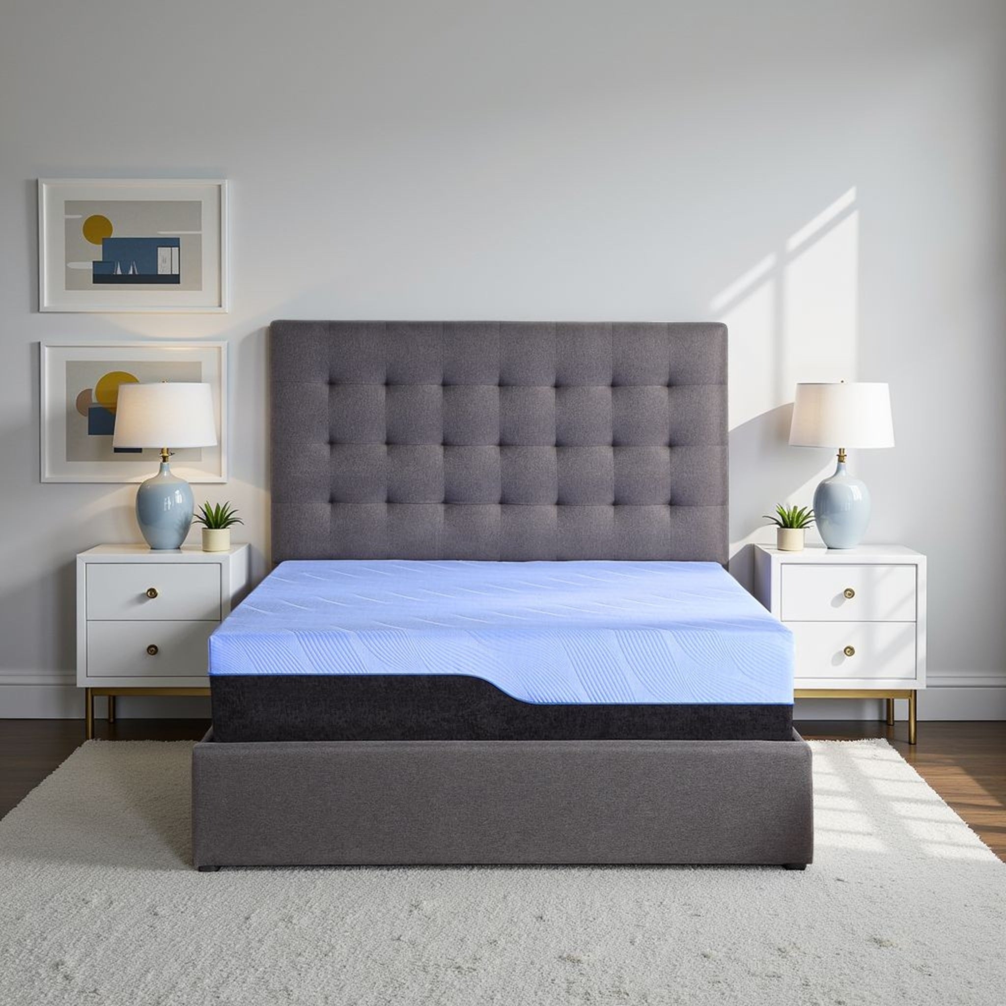 Refresh 12 inch Hybrid Cooling Fast Responding Latex Foam and Coil Kids Mattress, Twin Size