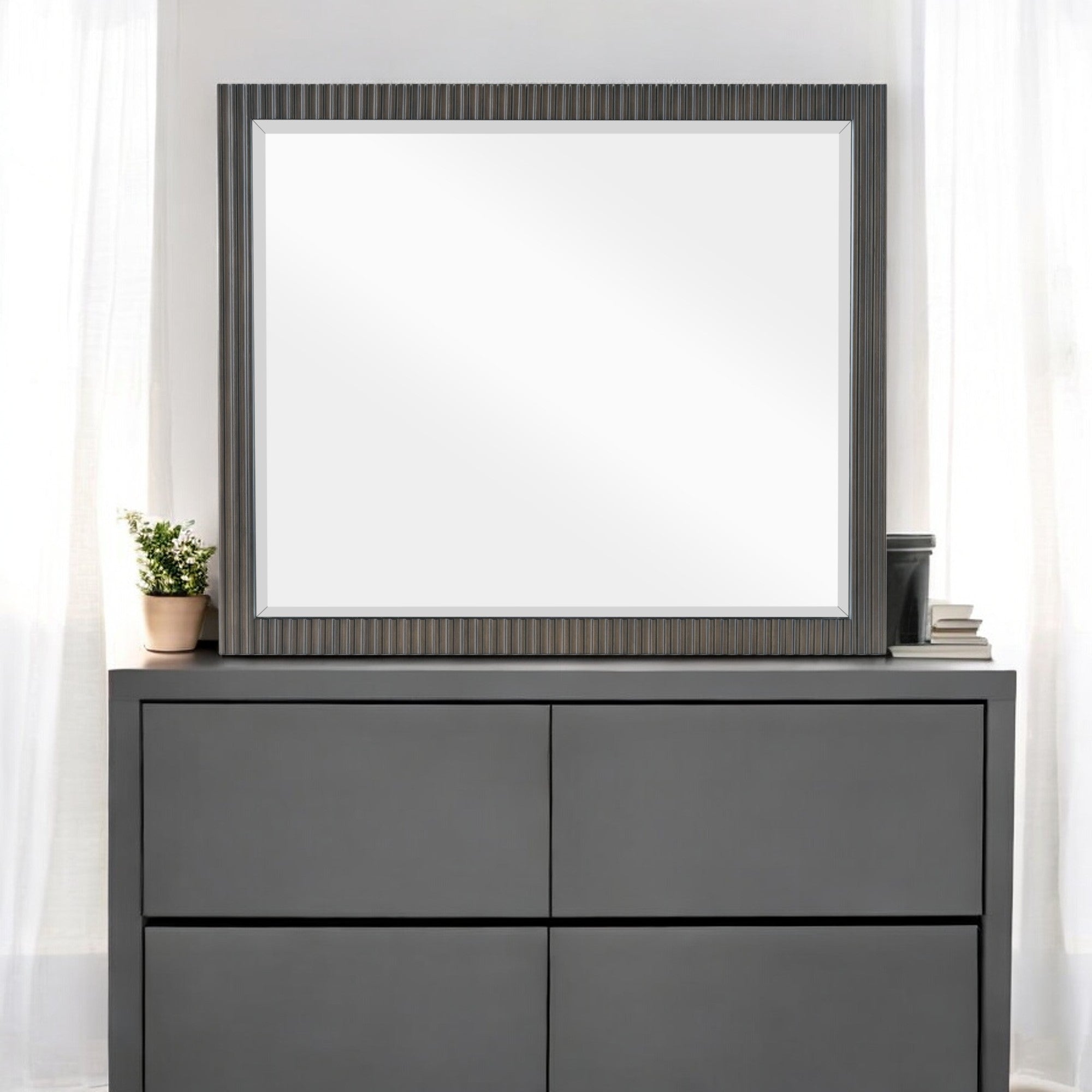 Clayten Espresso Finish Mirror