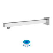 16' Wall Mounted Shower Arm with Flange, Chrome