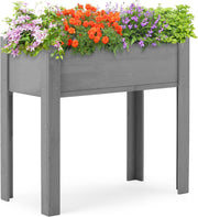 31x31x16 inch Raised Garden Bed with Legs, Elevated Wooden Planter Box for Outdoor Plants Flowers Fruits Vegetable Herb Growingg