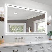 72x36 Inch Frameless LED Bathroom Mirror,Smart Mirror